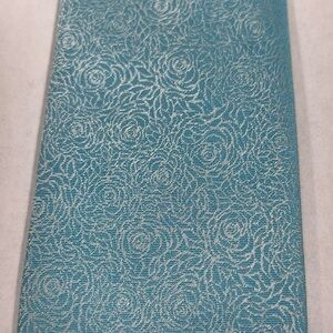 JF J. Ferrar Light Blue Tie with Floral Pattern